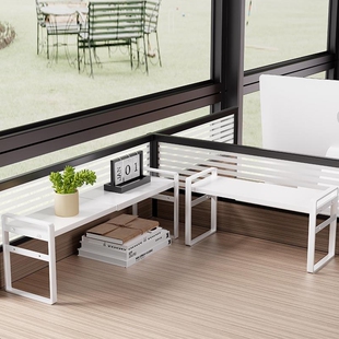 书桌超窄置物架延长板办公室桌面桌上整理分层架子台面双层伸缩