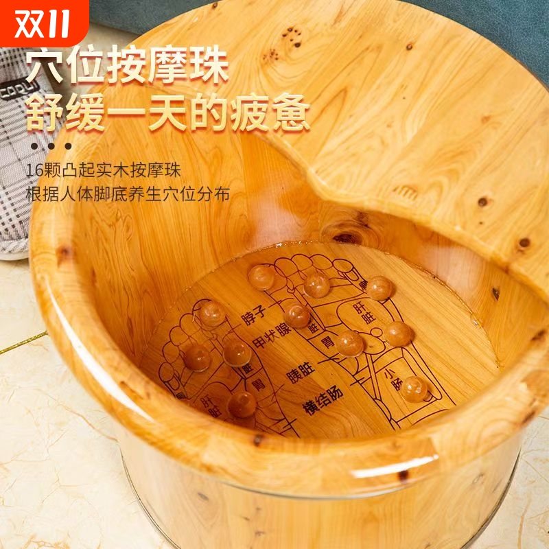 养生木桶匠心制作泡脚神器