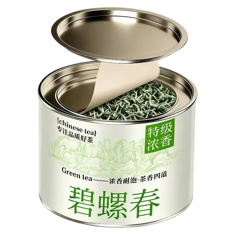 正宗明前碧螺春浓香型花果香茶叶罐装50g