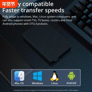 真实容量移动硬盘移动机械硬盘USB3.0高速传输办公学习游戏存储