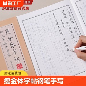 李清照诗词瘦金体硬笔字帖练字帖