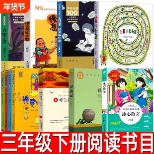 三年级下册必读课外书11册昆虫备忘录汪曾祺著调皮的日子秦文君小珍的长头发小真昆虫记法布尔方帽子店施雁冰冰心散文呼兰河传