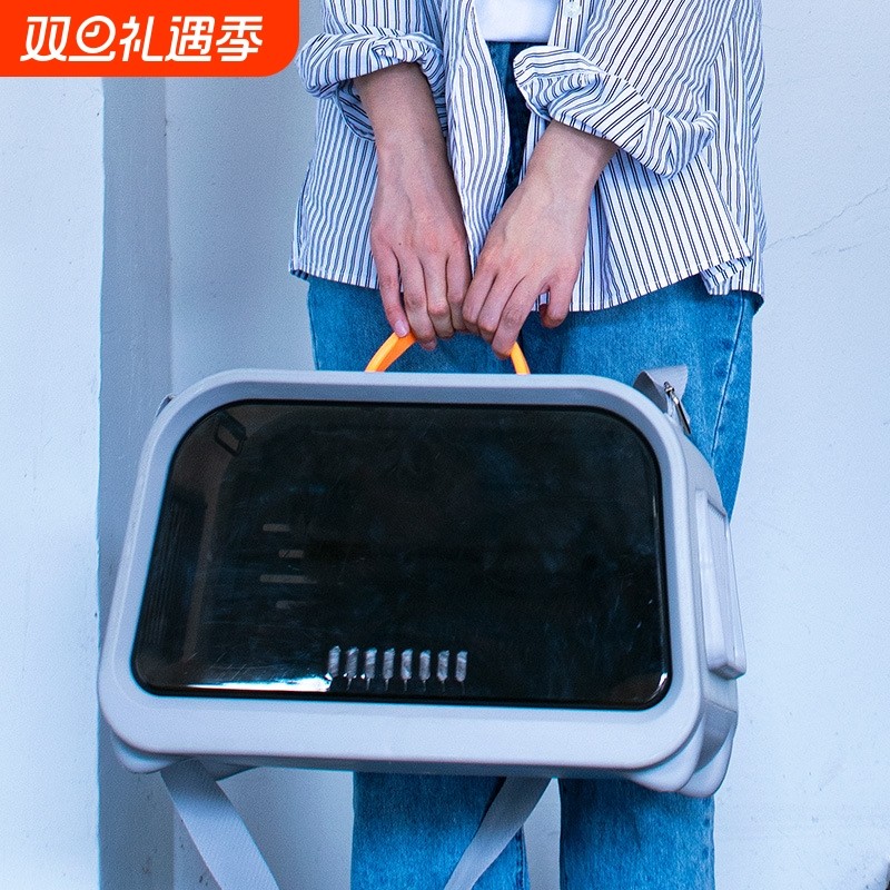 高颜值猫包外出便携大容量手提猫咪太空舱猫笼斜挎宠物小型犬狗包