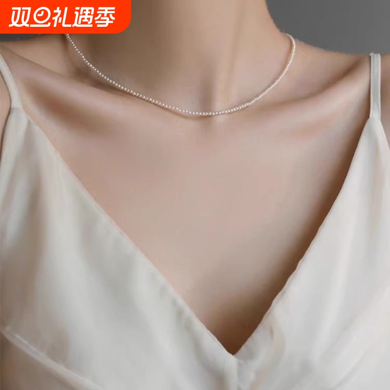 施家珍珠小米粒项链|千人加购