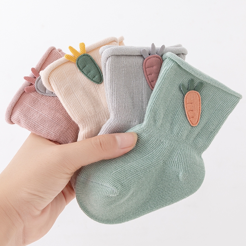 宝宝袜子新生婴儿春秋薄款纯棉