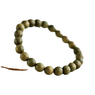 绿檀手串手链木佛珠念珠圣檀木男女短款精工手工磨情侣腕饰品朱砂