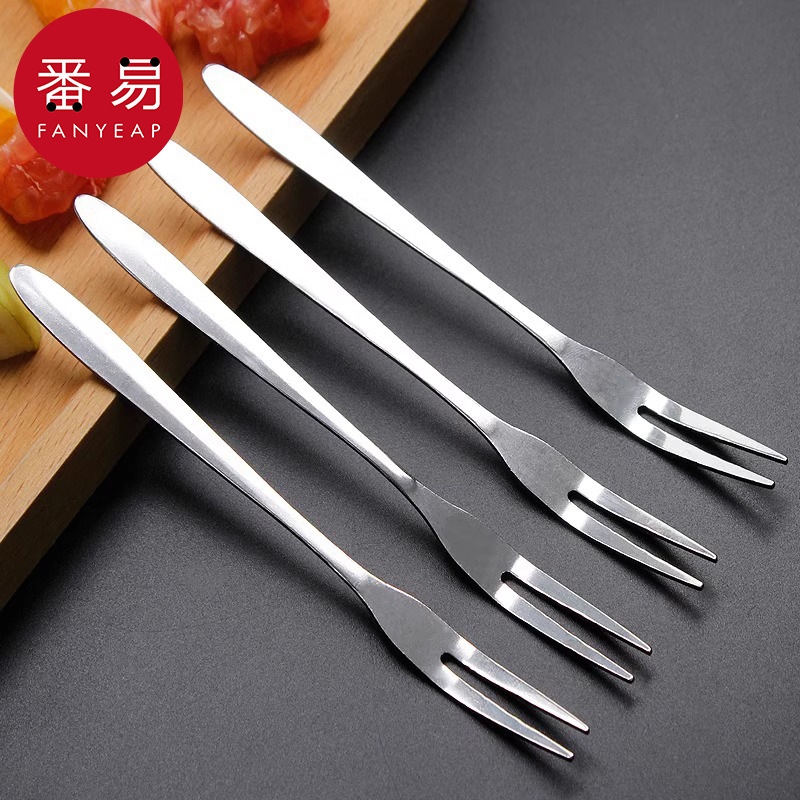 水果叉/不锈钢AA1sn0-甜品叉家用创意欧式插果签点心迷你餐具会