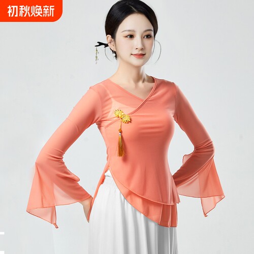 古典舞舞蹈服装飘逸女练功服上衣