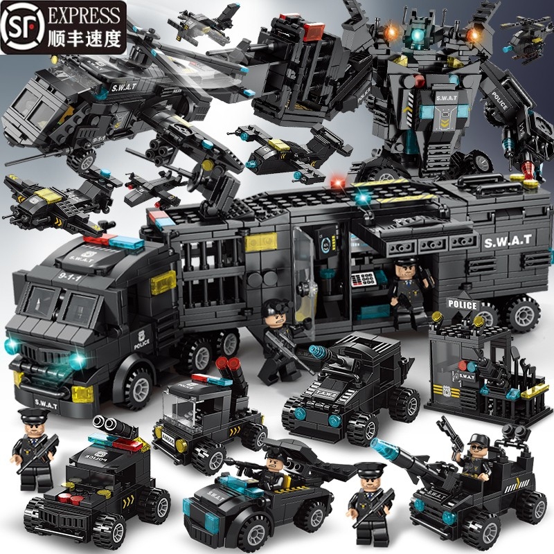 兼容乐高积木玩具2025新款拼装益智城市警察特警男孩女童礼物拼图