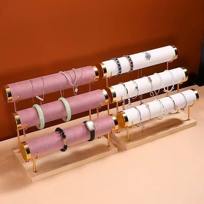 高档珠宝展示道具金色手镯架首饰架手链手串饰品展示架手表收纳架