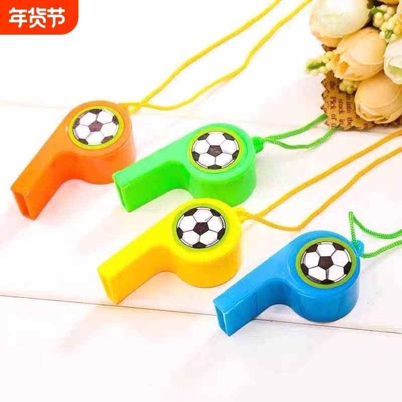 新款塑料口哨加油吹哨裁判挂绳比赛运动会儿童玩具哨子卡通吹宝宝