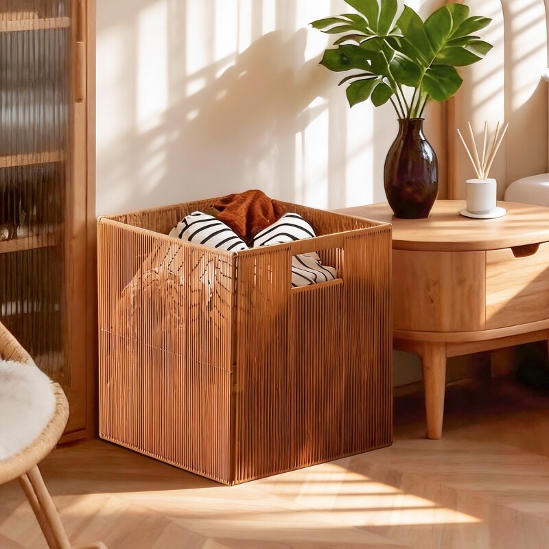 卧室脏衣篓仿藤编脏衣篮卫生间大容量放衣神器高颜值洗衣篮收纳筐