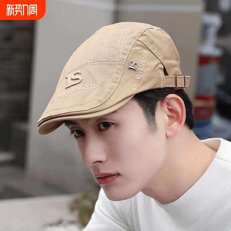 帽子男潮休闲前进帽韩版贝雷帽女韩国青年鸭嘴帽鸭舌帽跑步冬日