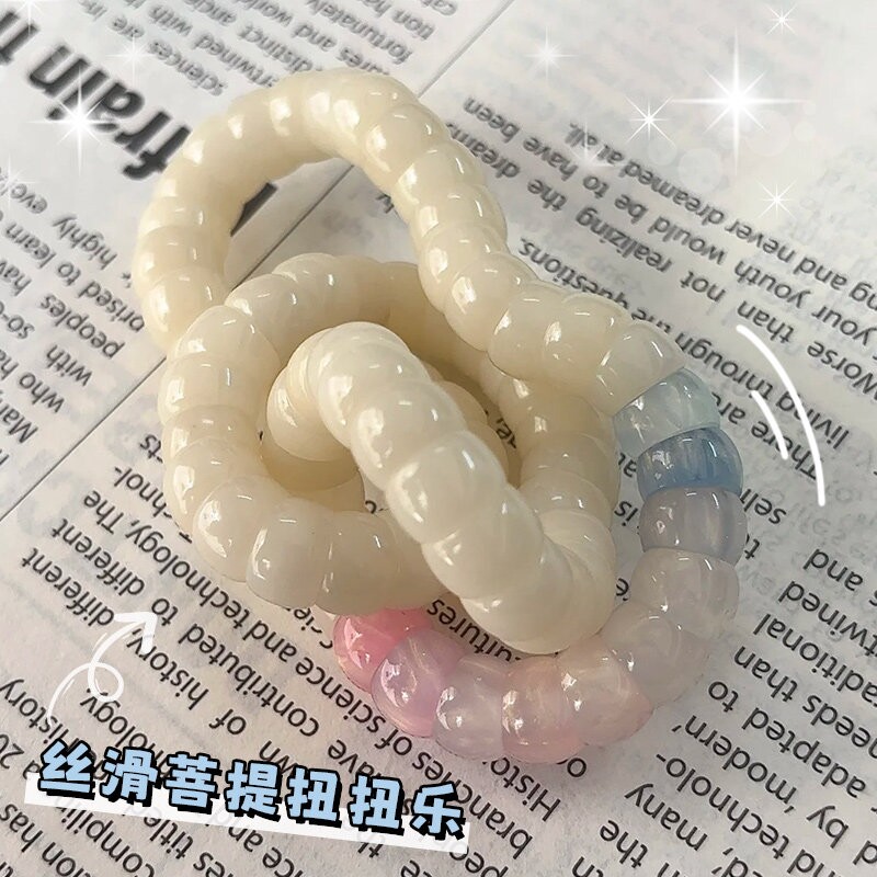 扭扭乐猪大肠菩提手串男女变色解压神器绕指柔盘玩菩提子文玩佛珠