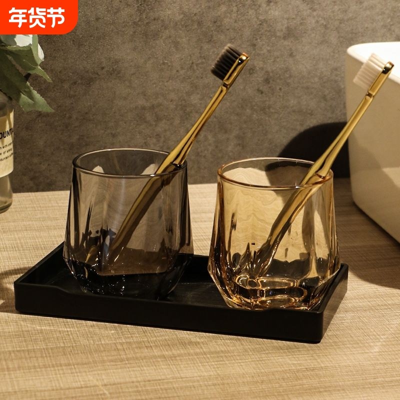 酒店漱口杯家用情侣玻璃牙杯北欧风洗漱杯宾馆水杯民宿客栈刷牙杯,家庭/个人清洁工具,洗漱杯,淘宝优惠券,粉丝福利购,淘宝优惠卷