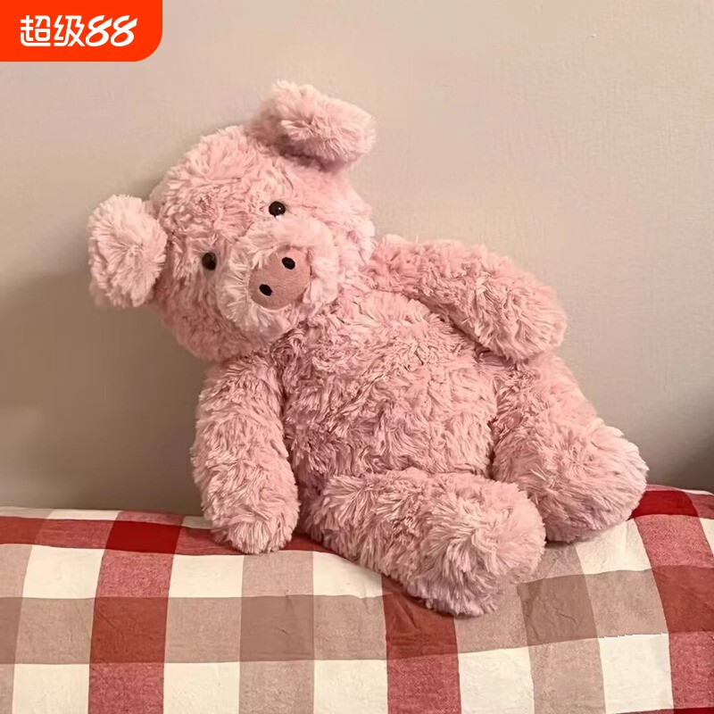 可爱巴纳布斯小猪公仔毛绒玩具安抚玩偶宝宝睡觉抱枕礼物女生猪猪 - 实物图