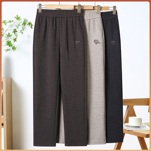 老太太奶奶裤 中年妈妈裤 中老年人女裤 宽松休闲呢子长裤 子 子秋冬装