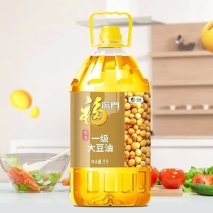 福临门优选一级大豆油5L转基因中粮出品