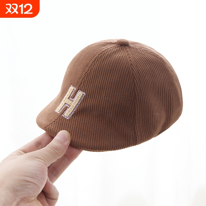 儿童帽子男孩贝雷帽秋冬季2025新款男童前进帽秋天宝宝鸭舌帽痞帅