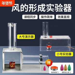 风的形成实验器实验材料演示器29012小学自然科学讲解热空气上升风怎样形成演示器材初中物理教学科普教具