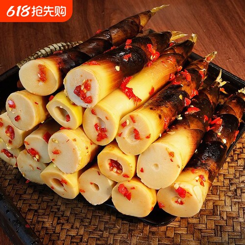 网红手剥笋泡椒竹笋尖开袋即食酸笋香辣嫩笋尖休闲零食袋装辣味