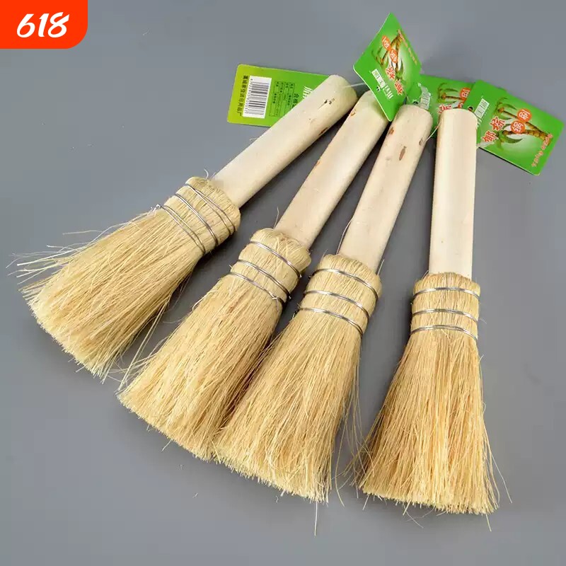 天然椰棕锅刷厨房用长柄软毛棕丝洗碗刷锅刷子不粘油清洁刷锅神器