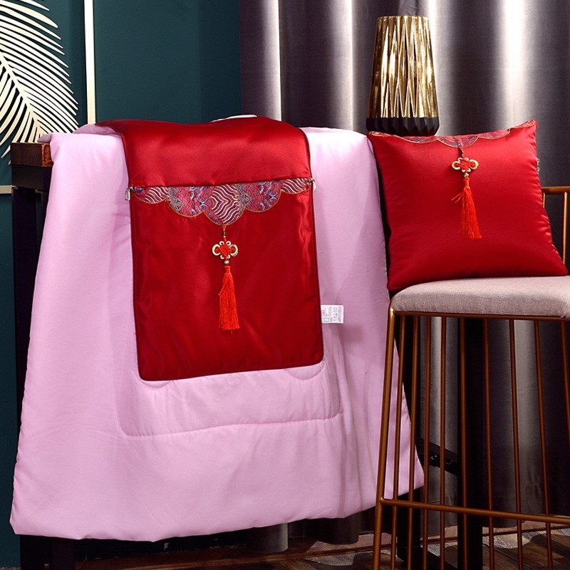 中国结抱枕被logo广告企业来图来样礼品喜庆汽车车载靠枕被子两用,居家布艺,抱枕被,淘宝优惠券,粉丝福利购,淘宝优惠卷