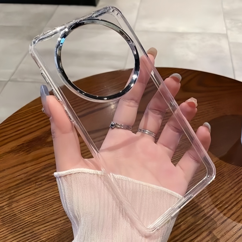 新款金属镜框适用OPPOFindX8高级感x7Ultra金属镜框x8pro手机壳oppoReno13高级感12/11简约透明大孔防摔软壳