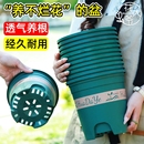 桌面新款 控根加仑盆阳台塑料大口径花盆树脂种植客厅庭院耐用月季