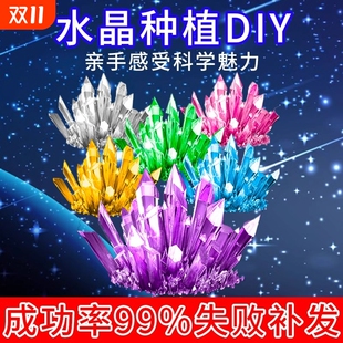 生长水晶种植DIY儿童科学实验套装 植物化学桌面晶体圣诞树趣味