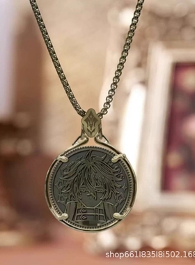 动漫手游菲林斯决策币项链套组动漫二次元周边精致个性百搭游戏