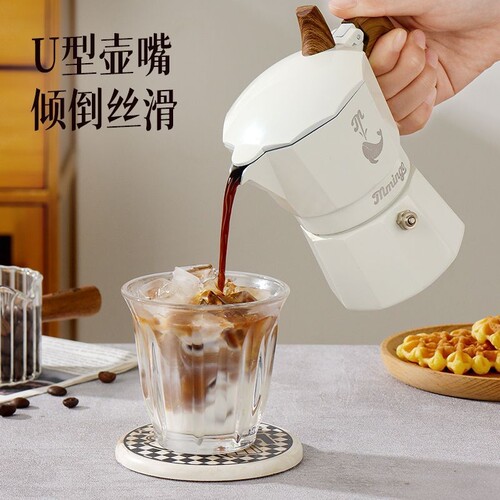 鸣感双阀摩卡壶咖啡壶套装