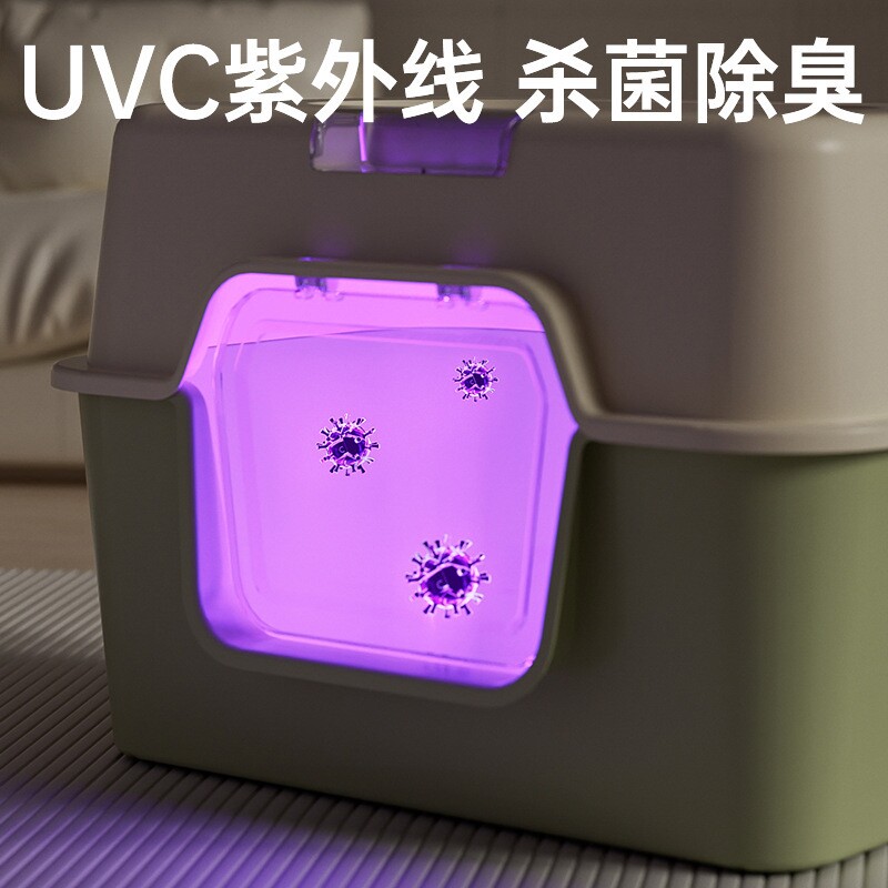 猫砂盆全封闭防臭巨大猫厕所封闭式防外溅盆子大号封闭宠物用品