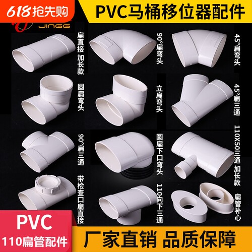 PVC马桶移位扁管|超2000次加购
