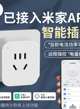 智能插座WIFI已接入米家APP远程遥控插排控制定时开关插头热水器