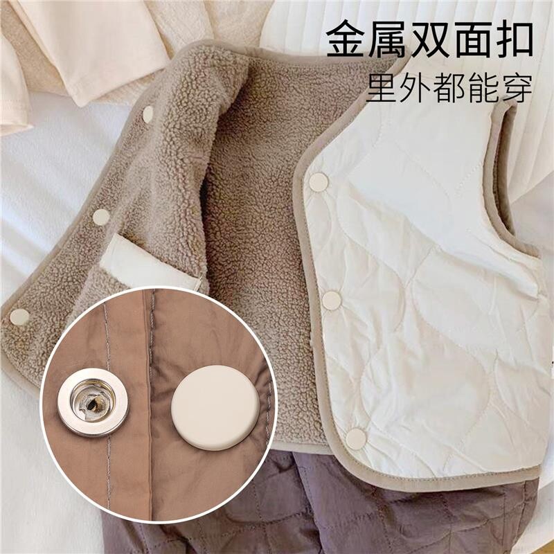 双面四合扣金属扣子按压式按扣免钉衣服正反用暗扣子母扣固定纽扣