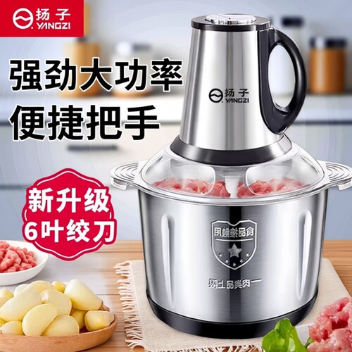 扬子家用多功能不锈钢绞肉机