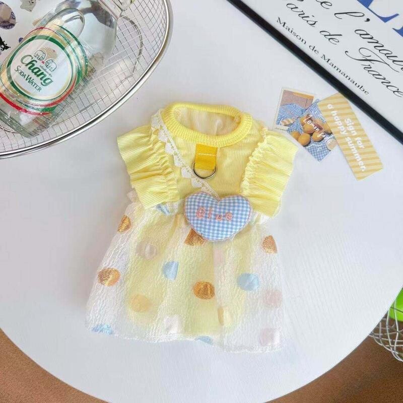 宠物服饰秋季新款泡泡裙透气猫咪狗狗衣服防晒冰丝比熊凉凉衣清爽