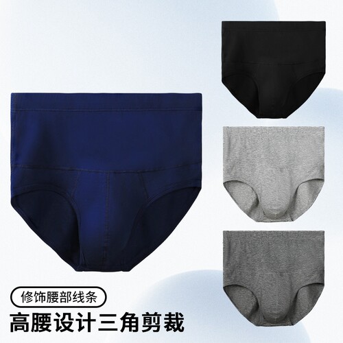 男士棉内裤男高腰修身护腰加大加肥佬裤保暖三角运动胖子短裤衩头