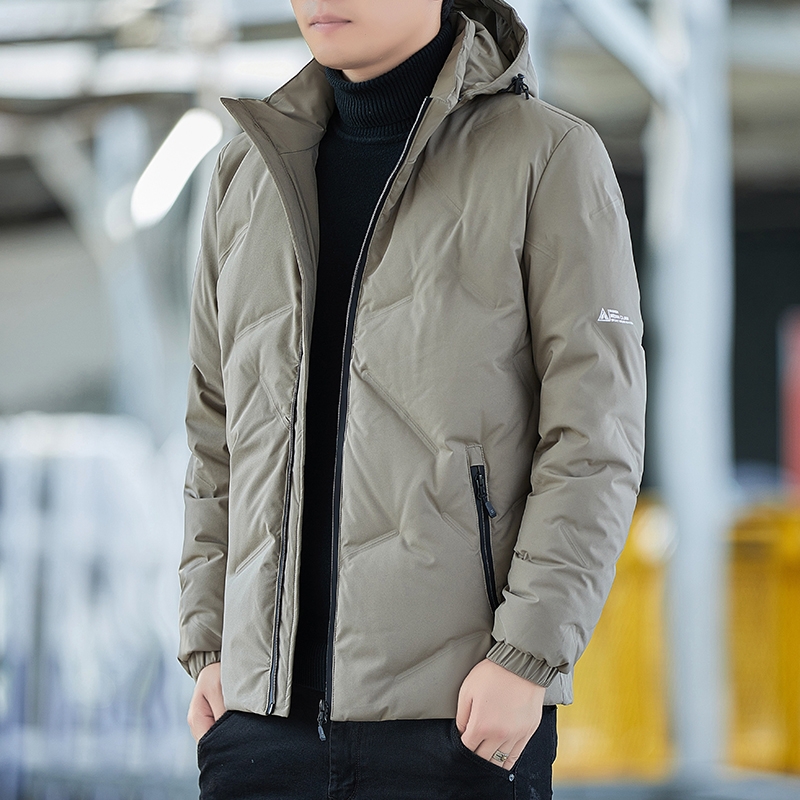 冬季轻薄羽绒服男短款连帽2025新款加厚休闲保暖冬装外套男潮内胆
