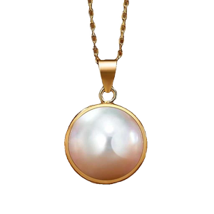 天然海水马贝珍珠S925银吊坠耳钉复古高级小香风锁骨链气质女礼物