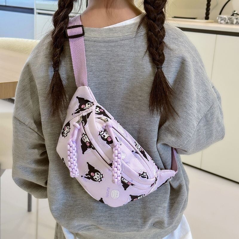 韩版美乐蒂库洛米3岁以上女童洋气单肩斜挎包布丁狗帕恰狗