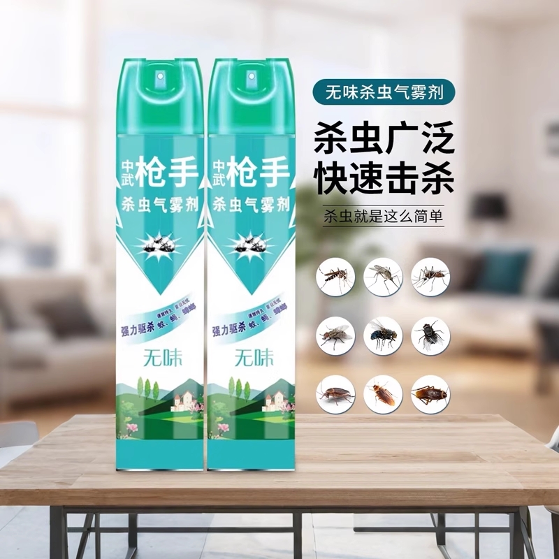杀虫剂家用室内无毒气雾剂驱虫除虫蟑螂药苍蝇灭蚊子枪喷雾剂手