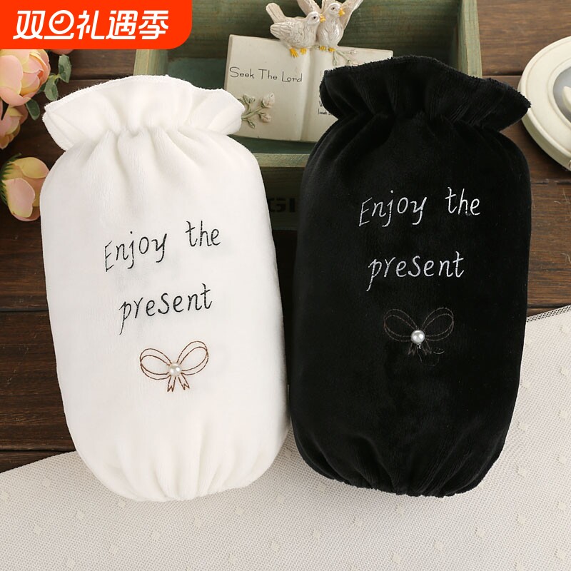 黑色袖套女秋冬上班护袖冬季可爱防脏袖头办公工作套袖冬短款成人