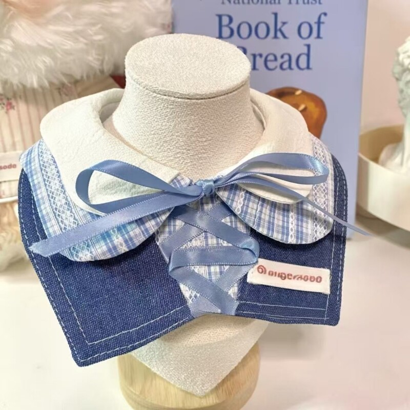 学院宠物口水巾猫咪围脖围兜可爱帅气狗狗装饰中小型犬创意领带