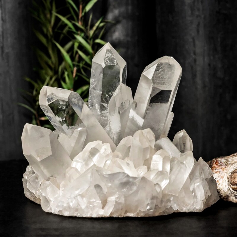 天然白水晶晶簇白水晶矿石晶体矿石标本消磁石扩香石鱼缸装饰摆件