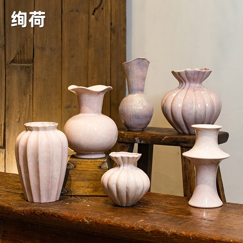 绚荷景德镇手工陶瓷油画花瓶