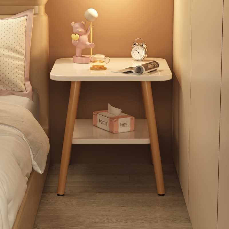 床头桌床边置物架边桌卧室可移动小桌子边几正方形阳台茶几沙发