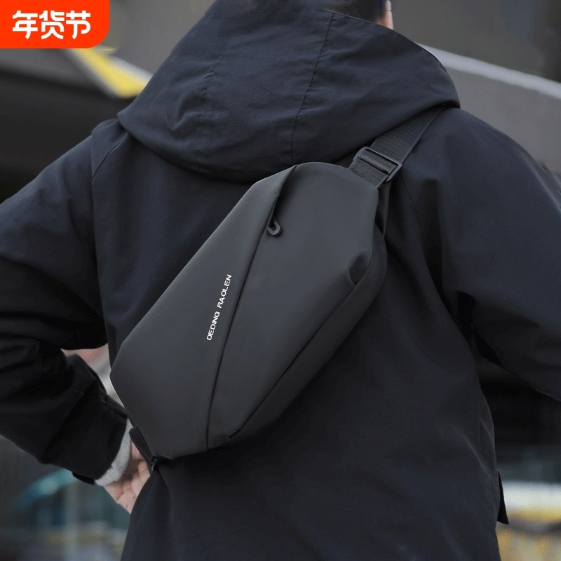 斜挎包潮小包休闲胸包男挎包ins单肩胸前包新款男士腰包背包肩包