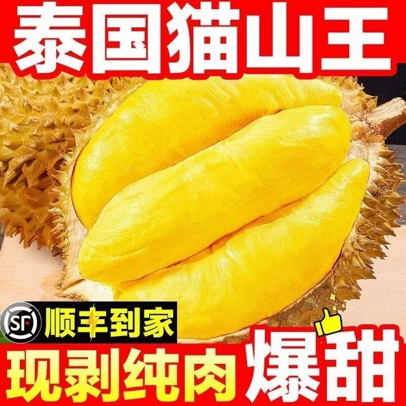 泰国进口冷冻榴莲肉树熟猫山王榴莲肉650g 榴莲 生鲜水果